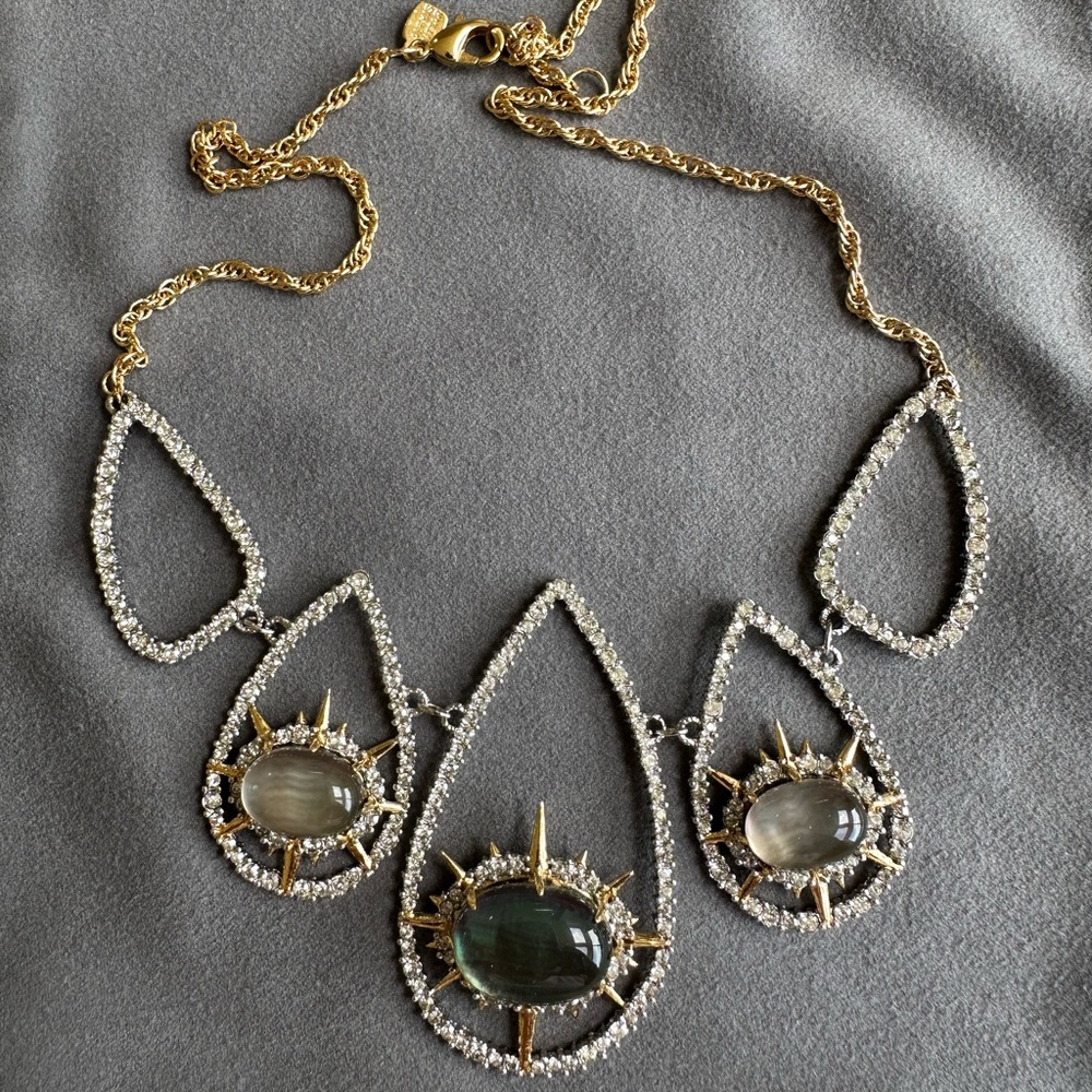 Alexis Bittar Spiky Bib Necklace